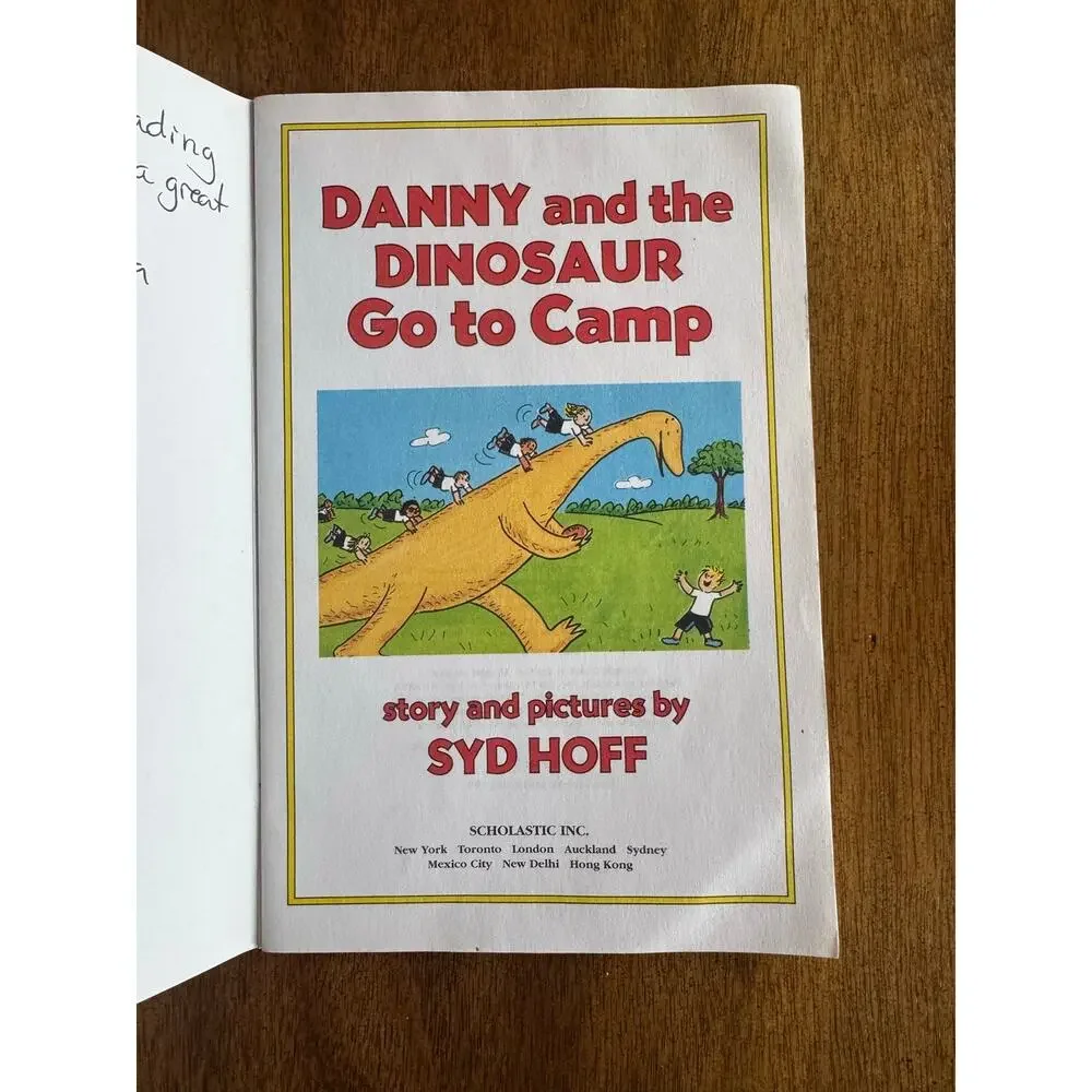 Vintage Danny and the Dinosaur Go to Camp Syd Hoff Scholastic Book Lot 2